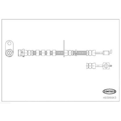 Fren Hortumu Ön Sağ Ford Fiesta (CNN)(2012->)  WALBURG WBH0512