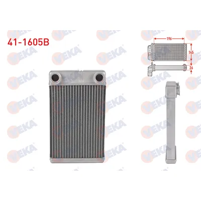 Kalorifer Radyatörü  Opel Mokka (2012->)  VEKA 41-1605B