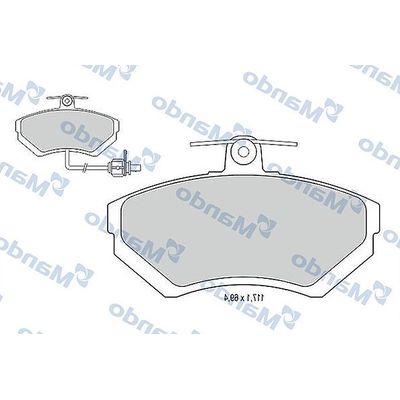 Fren Disk Balata Ön Audi A4 Sedan (B5)(02.1999->)  MANDO MBF015124