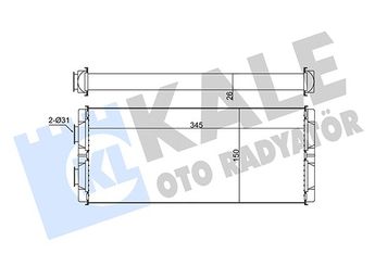 Kalorifer Radyatörü  KALE 346605  A0008303420 8303420 000 830 34 20