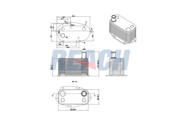 Motor Yağ Soğutucu  BMW 3 Serisi Sedan (E46)(1998->)  ASPART 6OCO1036