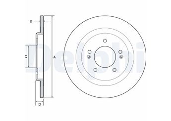 Fren Disk Ayna Arka Sağ ve Sol DELPHI BG4563C  584113Z100 58411-3Z100