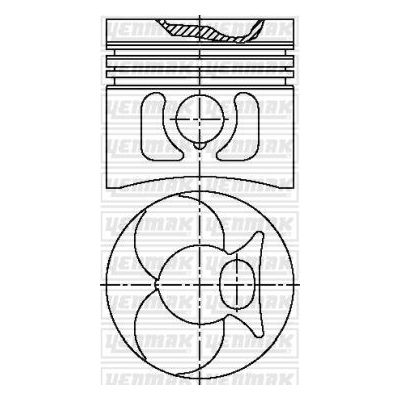 Piston (81.40MM-0.50)  YENMAK 31-03633-050