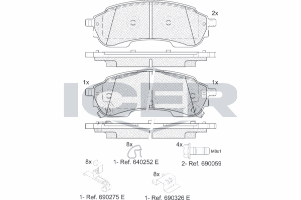 Fren Disk Balata Arka Volkswagen Amarok (T1B)(02.2023->)  BLUE PRINT ADBP420225
