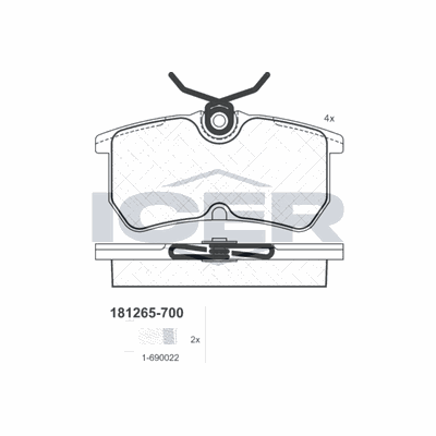 Fren Disk Balata Arka MARGO 2200031