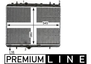 Su Radyatörü  MAHLE CR 2014 000P  17118672011 1330P9 96455874 96.455.874 3637005