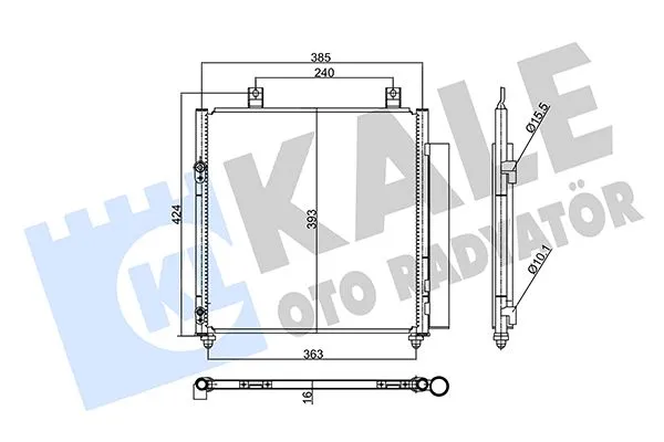 Klima Radyatörü  Mitsubishi Space Star (A00)(04.2013->)  KALE 358040