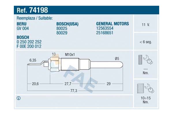 Isıtma Bujisi  CHAMPION CH165
