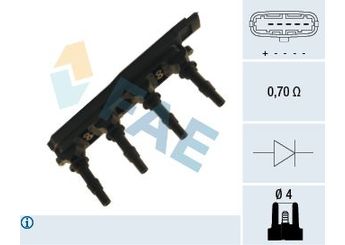 Ateşleme Bobini  HUCO 133810  1208008 9119567 09119567 90536194 91 19 567