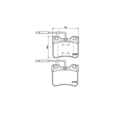 Fren Disk Balata Ön Citroen AX (03.1987->)  MAGNETI MARELLI 363700461034