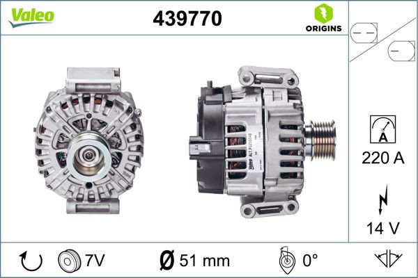 Alternatör  VALEO 439770