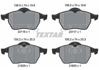 Fren Disk Balata Ön TEXTAR 2311602  5062211 32017604 4839924 4907739 5062203 5232350