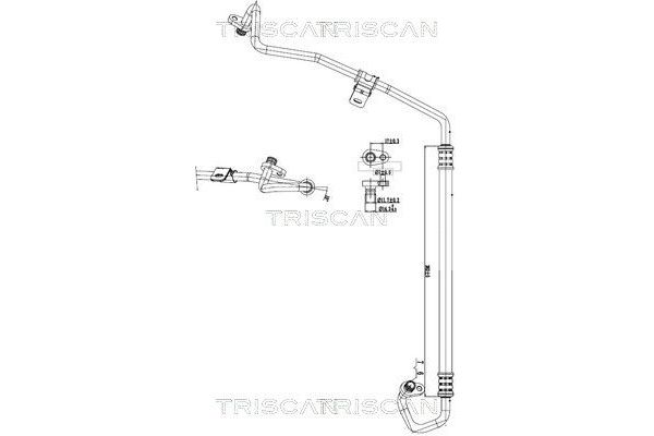 Klima Hortumu  PSA ORJINAL 9808251780