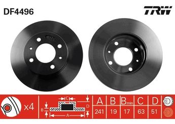 Fren Disk Ayna Ön Sağ ve Sol ASPART 3BDI1130  5171225010 5171225060 5171225061