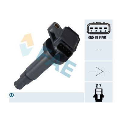 Ateşleme Bobini  Toyota MR 2 Roadster (W30)(2003->)  ELECMAN TCP-102