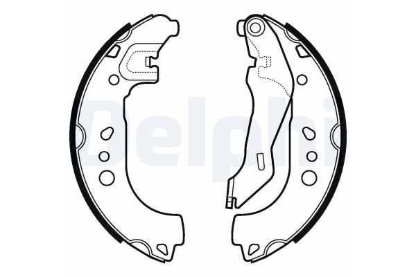 Fren Pabuçlu Balata Arka DELPHI LS2107