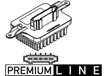 Kalorifer Rezistansı  MAHLE ABR 59 000P  6441CQ 6441.CQ