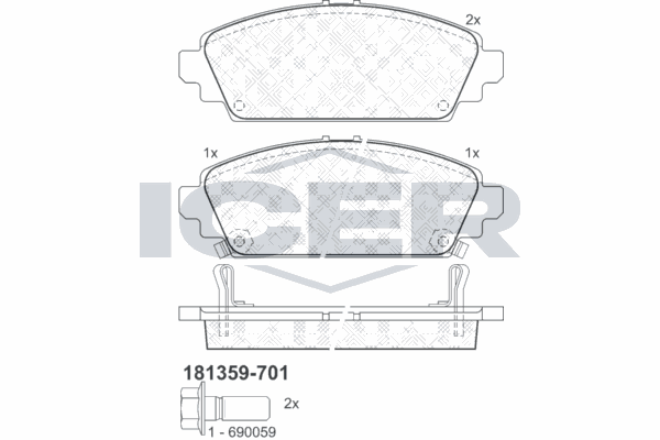 Fren Disk Balata Ön Honda Accord (CG7-9/CH1-7)(10.1998->)  OTOZONE FDO9109-R