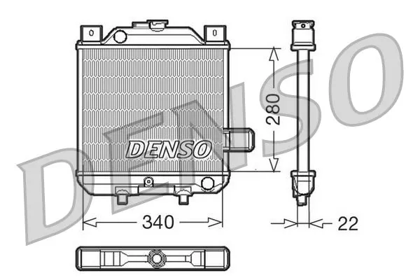 Su Radyatörü  DENSO DRM99006