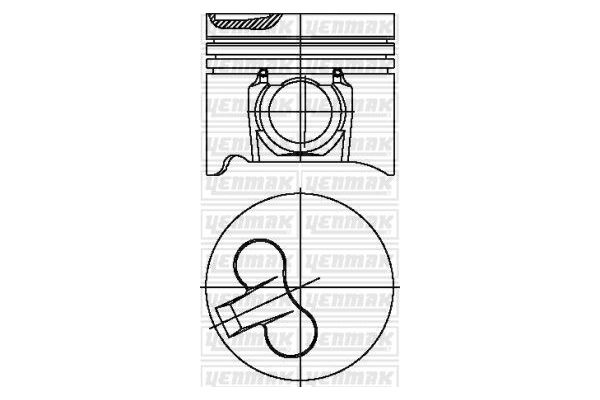 Piston (95.00MM-0.50)  YENMAK 31-03534-050