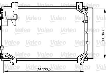 Klima Radyatörü  VALEO 814271  8845005140 8845005130 884500F120