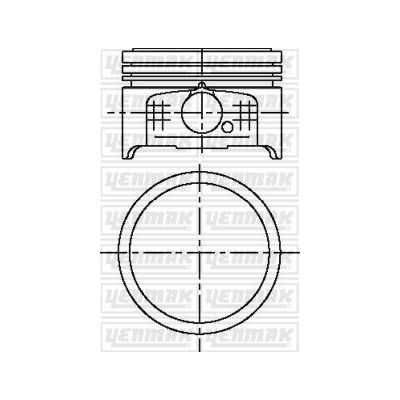 Piston (75.00MM-STD)  YENMAK 31-04501-000