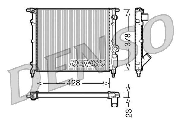 Su Radyatörü  DENSO DRM23004