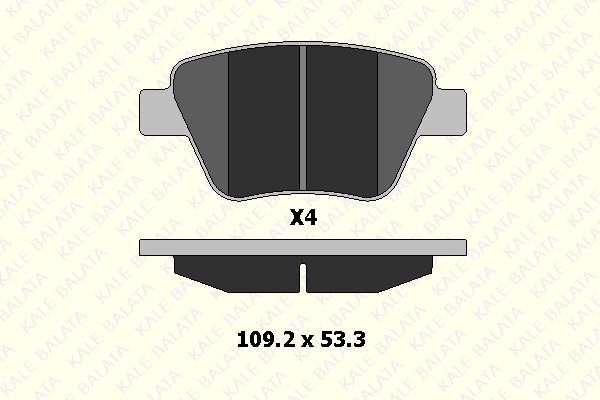 Fren Disk Balata Arka Volkswagen Touran (1T3)(08.2010->2015)  KALE BALATA 24563 177 04