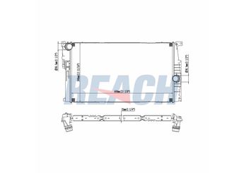 Su Radyatörü  RADISEN RR 60816  17117600520 17118678027 17118672107 7600520 8672107 8678027