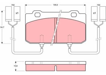 Fren Disk Balata Ön VALEO 597027  60750873 60750465 60750760 60750778 60750781 60750796 60750856 60750869 60777263 60778285 60795320 60795342 60795357