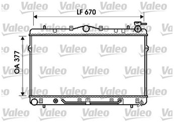 Su Radyatörü  VALEO 734258  2531029700 25310-29700 2531029750 25310-29750
