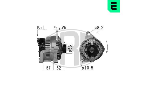 Alternatör  Citroen Saxo (03.1996->)  ERA 210867A