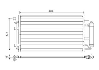 Klima Radyatörü  VALEO 822646  921103NA0A 921003NA0A