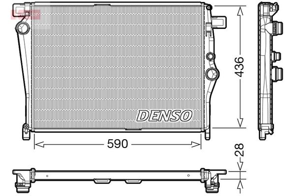 Su Radyatörü  DENSO DRM17105