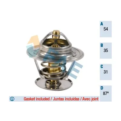 Termostat 87 °C  Skoda Felicia Combi (795)(11.1994->)  VOLKSWAGEN ORJINAL 044121113