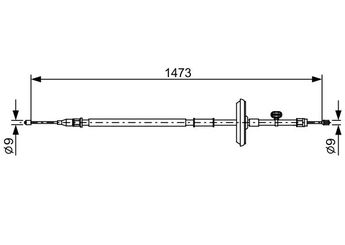 El Fren Teli Arka Sağ veya Sol BOSCH 1 987 482 505  13352978 13352978 13352978 13352978