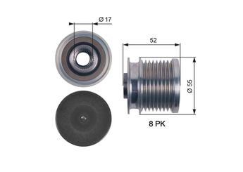 Alternatör Kasnağı  GATES OAP7123  6421500760 A6421500760