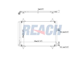 Klima Radyatörü  EUROREPAR E163234  E163234 6453FH 6453FP 6455AC 6453.FH 6453.FP 6455.AC