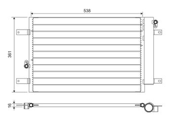 Klima Radyatörü  VALEO 818004  7M3820411 7M3820411A 1108838 1145777 1253753 1317045 1350454 1418700 YM2H19C600AF YM2H-19C600-AF YM2H19C600AA 7M3820411B 7M3820411C 7M3820411D 7M3820411E 7M3820411F