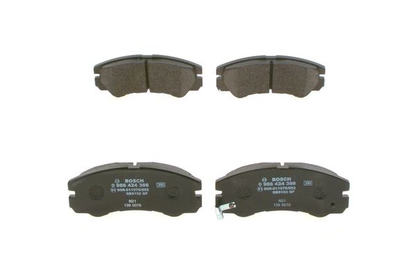 Fren Disk Balata Ön Opel Frontera A (1992->)  BOSCH 0 986 424 366