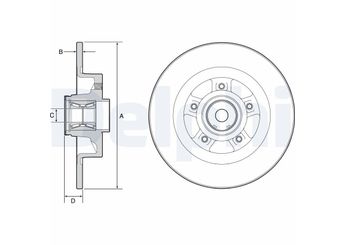 Fren Disk Ayna Arka Sağ ve Sol DELPHI BG9115RS  7701208850 8660003911