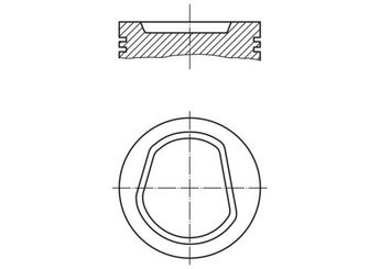 Piston (76.51MM-STD)  MAHLE 030 42 00  32107065N 032107065N 032 107 065 N