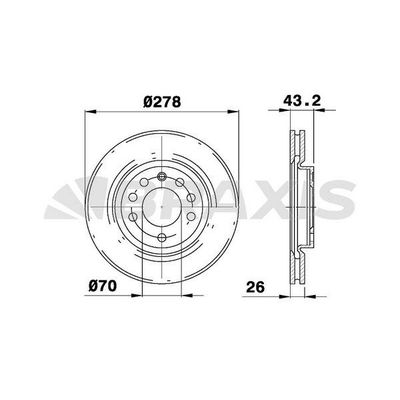 Fren Disk Ayna Ön Sağ ve Sol BRAXIS AE0618