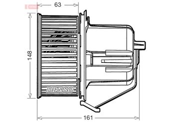 Kalorifer Motoru  DENSO DEA07027  DEA07027 6441CR 8EW351040491