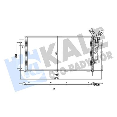 Klima Radyatörü  KALE 350385