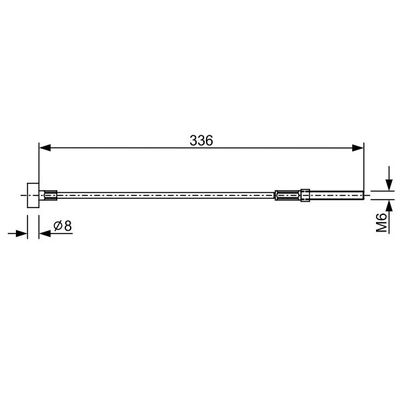 El Fren Teli Ön Sağ veya Sol Toyota Auris (E15)(10.2006->)  BOSCH 1 987 482 273