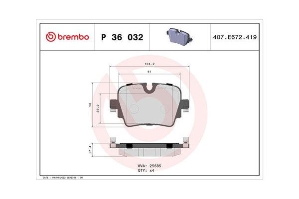 Fren Disk Balata Arka Jaguar F-Type Coupe (2013->)  MAGNETI MARELLI 363700436032