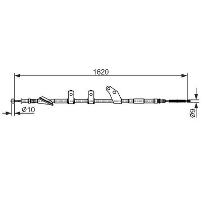 El Fren Teli Arka Sol Subaru Impreza (G11/GD/GG)(2001->)  BOSCH 1 987 482 575