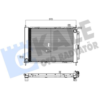 Klima Radyatörü  Renault Twingo (07.2007->)  KALE 382735