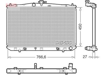 Su Radyatörü  DENSO DRM51017  253101C100 160410P220 1604131620